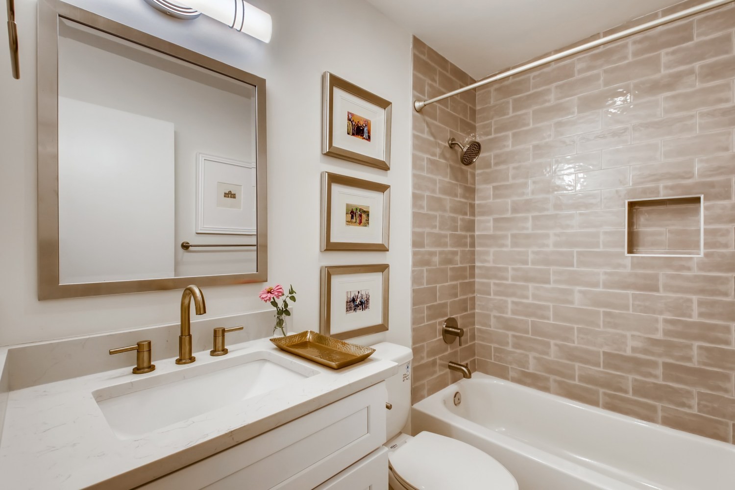 1005 A Mitchell Road Nashville, TN 37206 - Photo 15 of 23 a bathroom with a sink vanity granite tub and shower