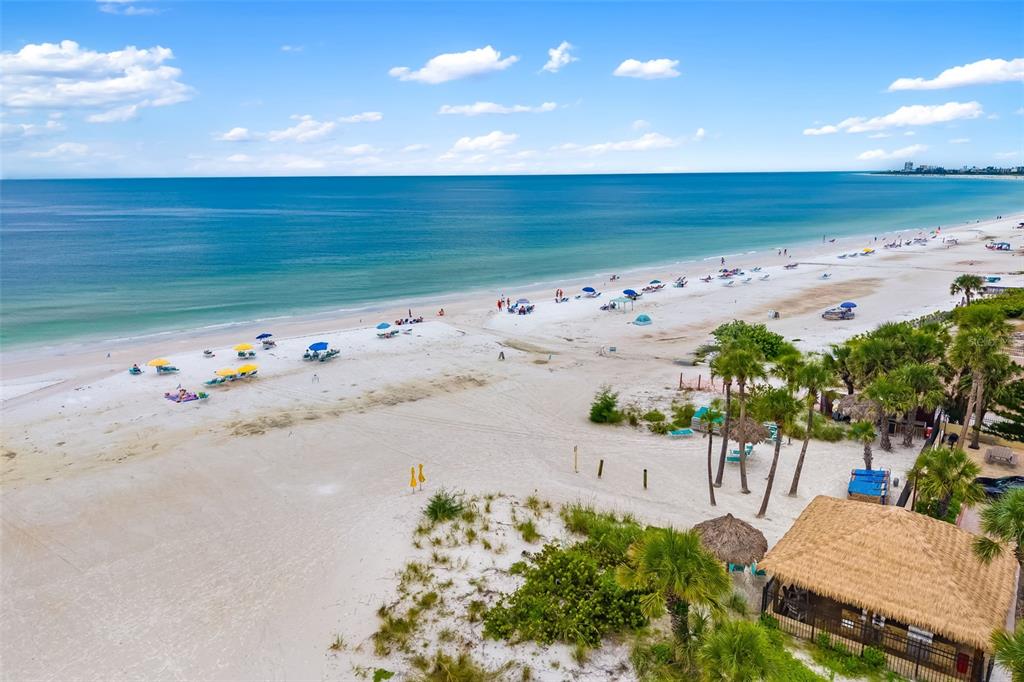 6512 Midnight Pass Road, Unit 204 Sarasota, FL 34242 - Photo 51 of 64 an aerial view of beach and ocean view