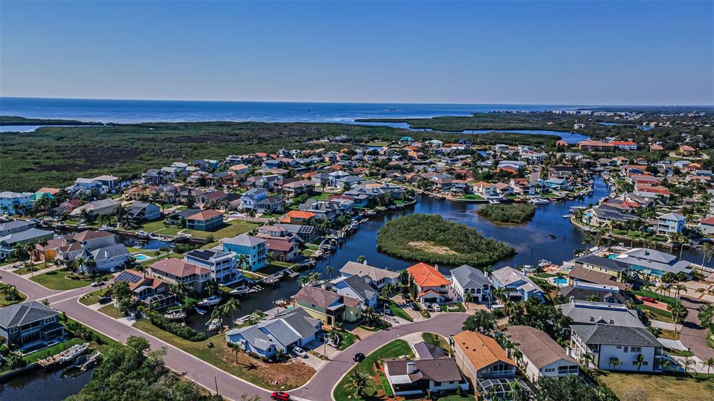 6009 Bayway Court New Port Richey, FL 34652 - Photo 78 of 93 an aerial view of residential houses with outdoor space