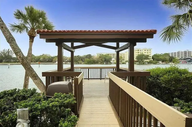 a large building with a view of a swimming pool