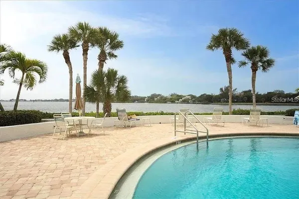 a view of yard with outdoor seating