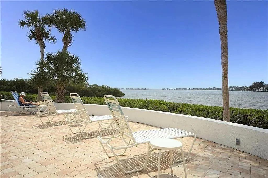 1650 Stickney Point Road, Unit 50202 Sarasota, FL 34231 - Photo 44 of 46 a view of lake with patio