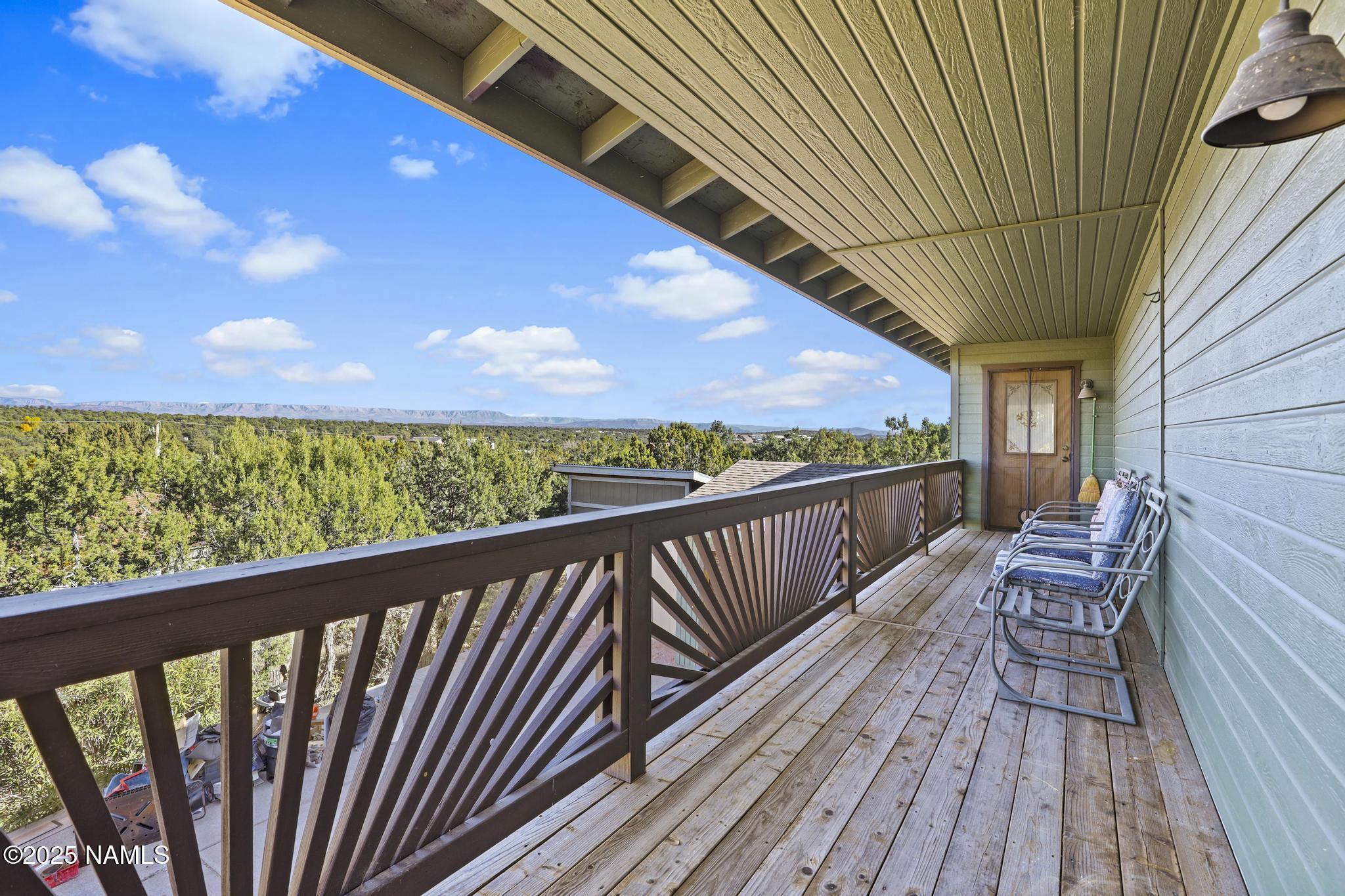 801 North Madison Drive Payson, AZ 85541 - Photo 13 of 50 a view of balcony with wooden floor