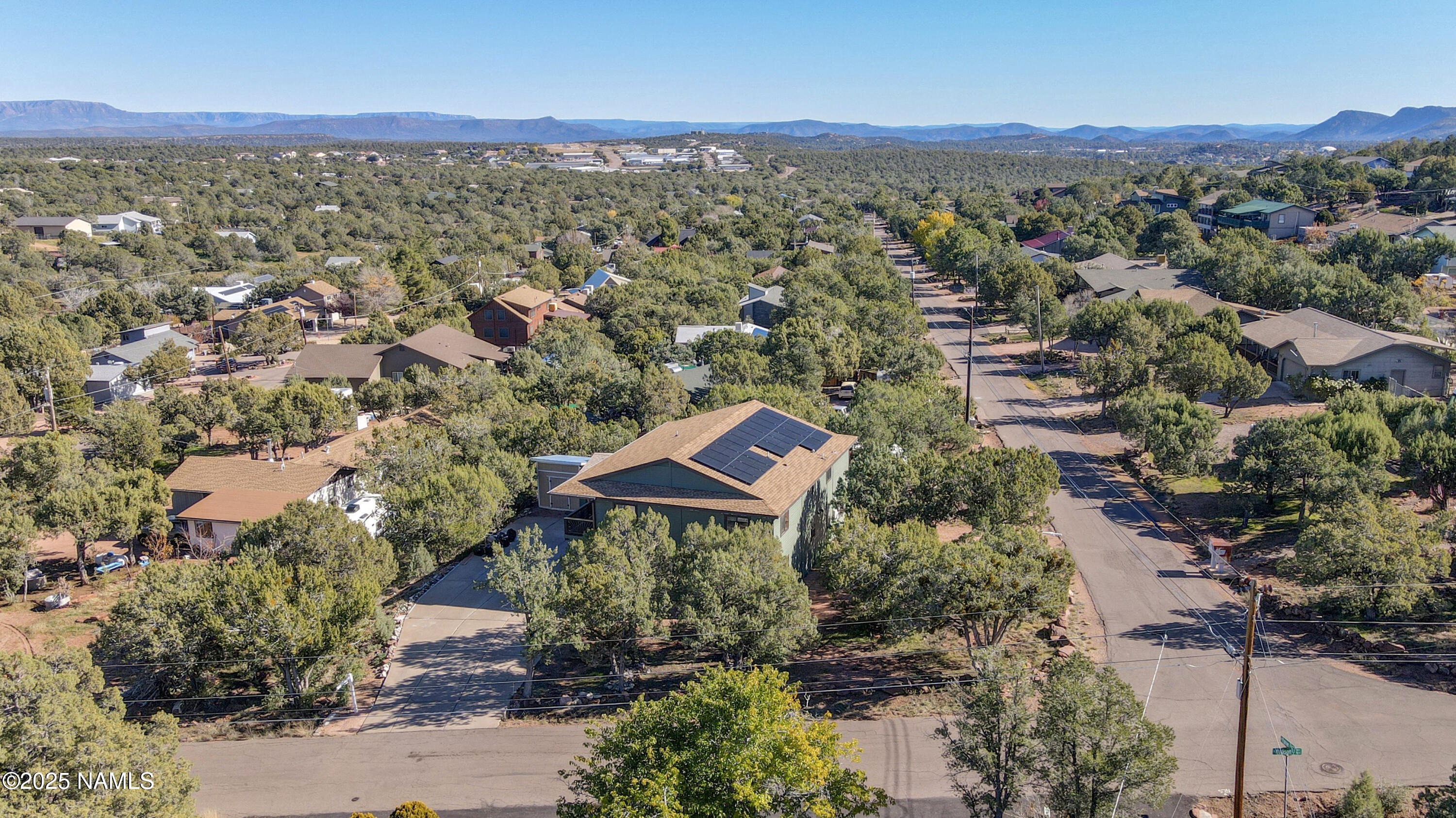 801 North Madison Drive Payson, AZ 85541 - Photo 44 of 50 an aerial view of residential houses with outdoor space and trees