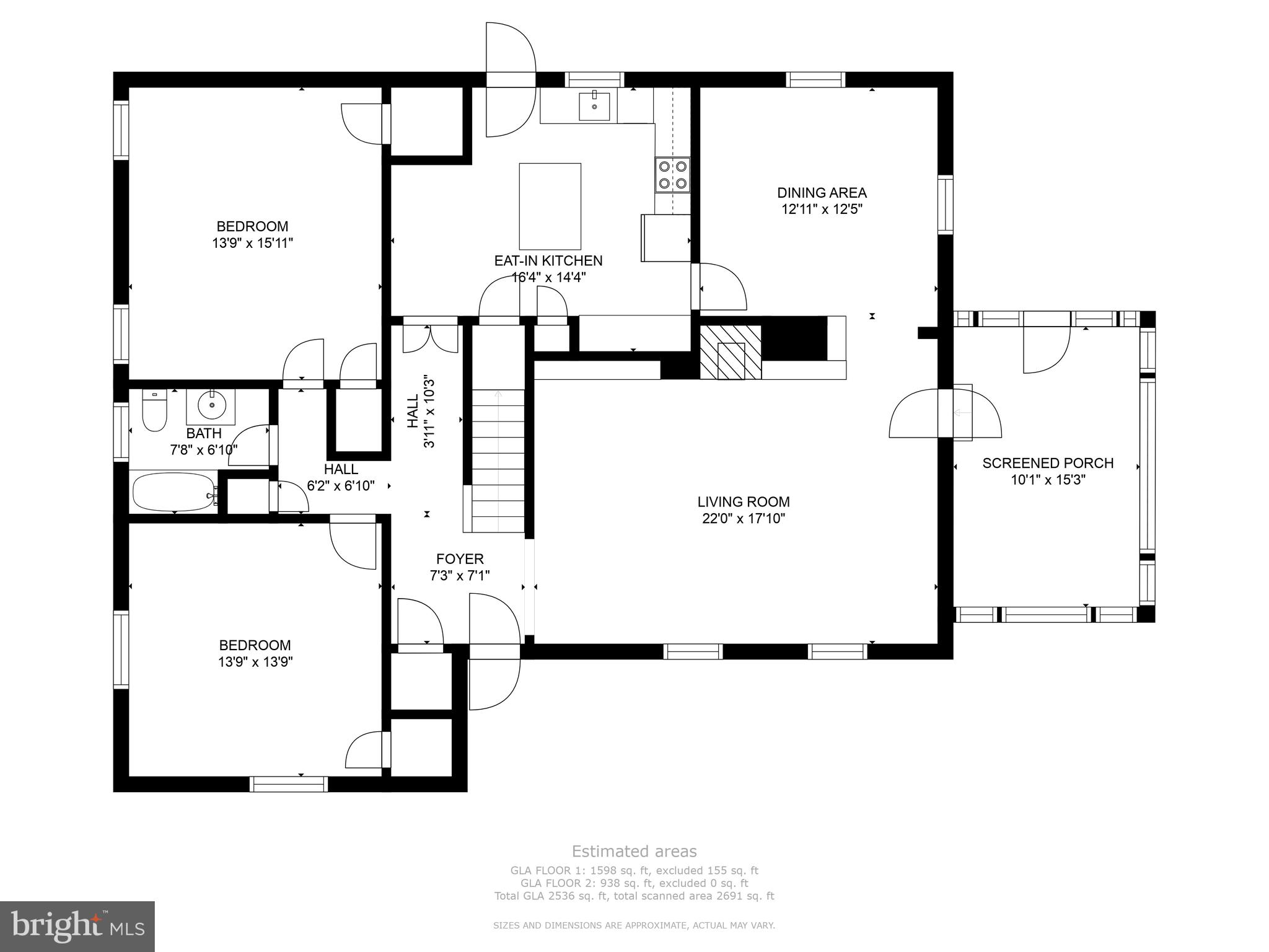 206 Medford Road Wilmington, DE 19803 - Photo 32 of 33 Main level floor plan