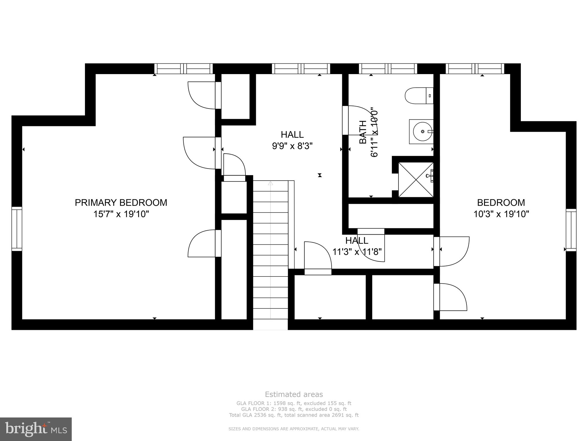 206 Medford Road Wilmington, DE 19803 - Photo 33 of 33 Upper level floor plan