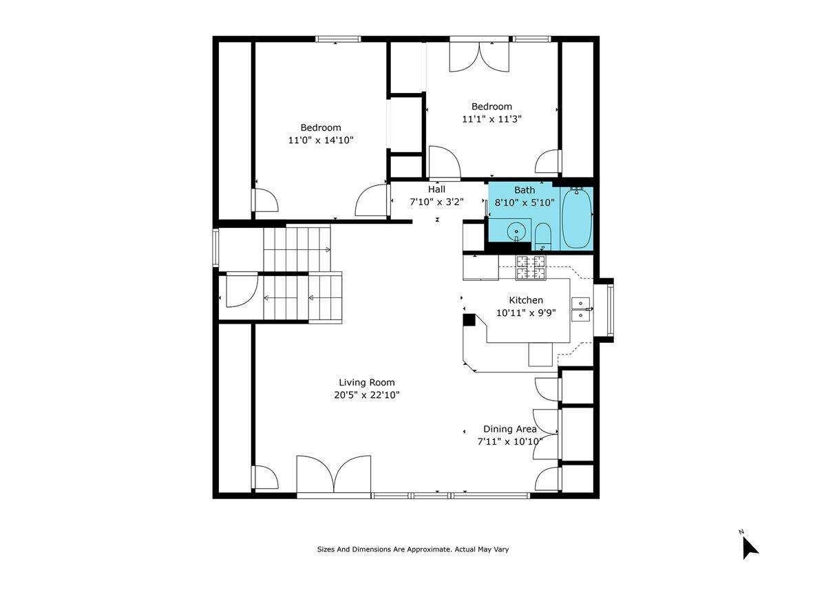 3089 Pigeon Point Road Eureka, CA 95503 - Photo 52 of 54 54-3089 Pigeon Point- 1st Floor Floorpla