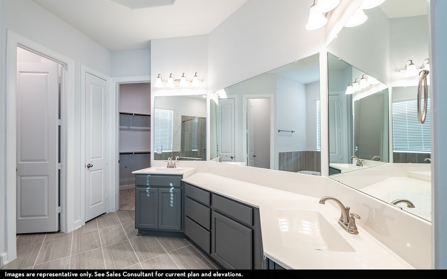 602 Johnston Drive Rosharon, TX 77583 - Photo 20 of 21 a spacious bathroom with a sink a mirror and a bathtub