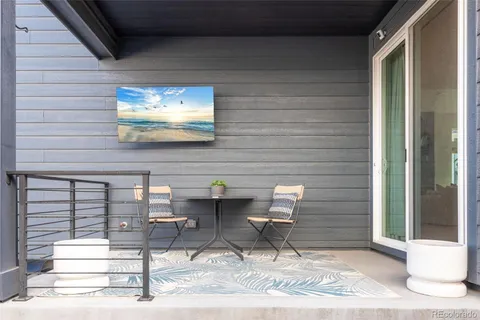 a view of a outdoor seating area
