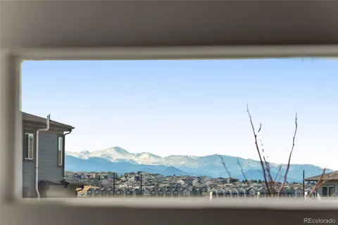 a view of city and mountain