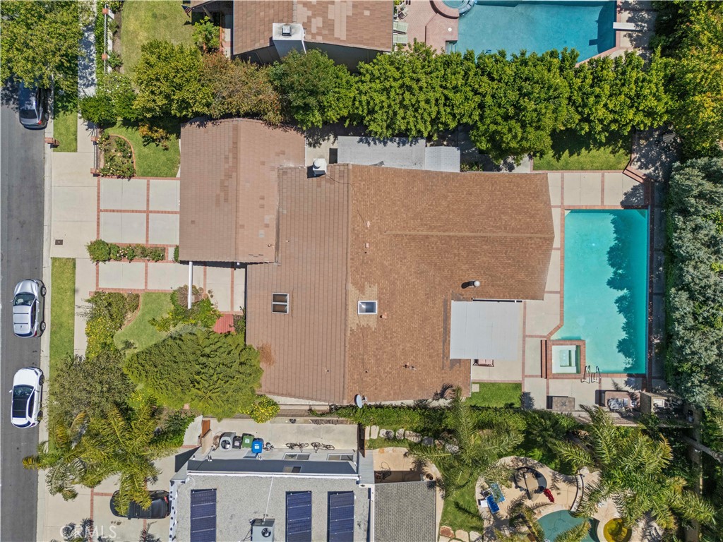 18770 Tribune Street Porter Ranch, CA 91326 - Photo 28 of 30 an aerial view of a house with a yard