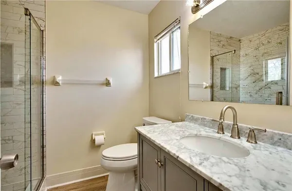 a view of a livingroom with a fireplace