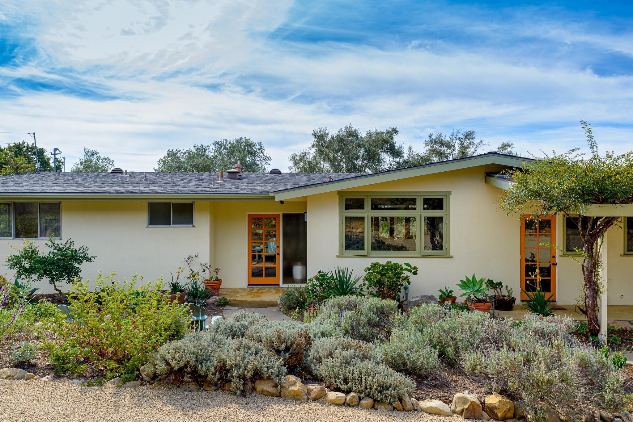 1645 Las Canoas Road Santa Barbara, CA 93105 - Photo 2 of 30 front view of a house with a garden