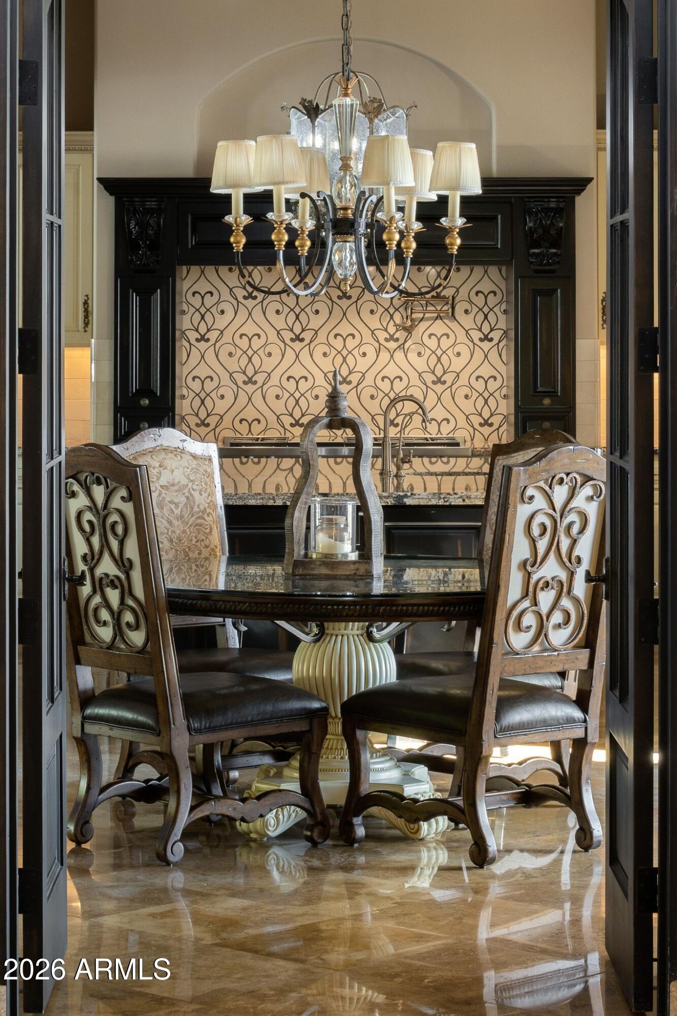 4838 East Palomino Road Phoenix, AZ 85018 - Photo 14 of 37 a view of living room kitchen with furniture and wooden floor