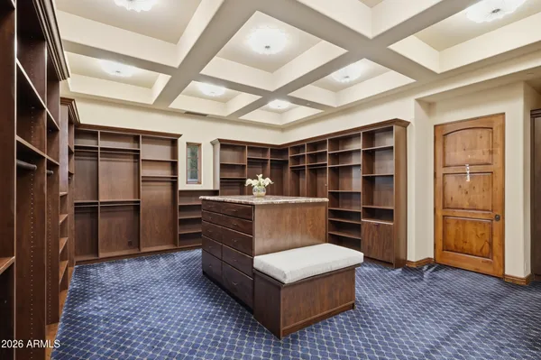 a room with a furniture and wooden floor