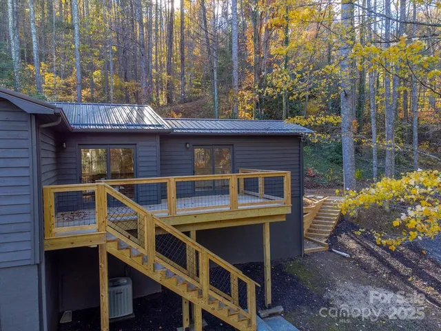 a view of a garden with plants