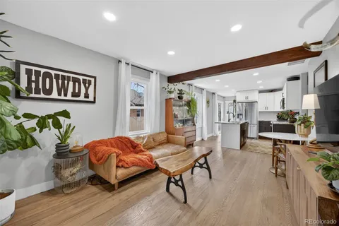 a bedroom with furniture and a bed