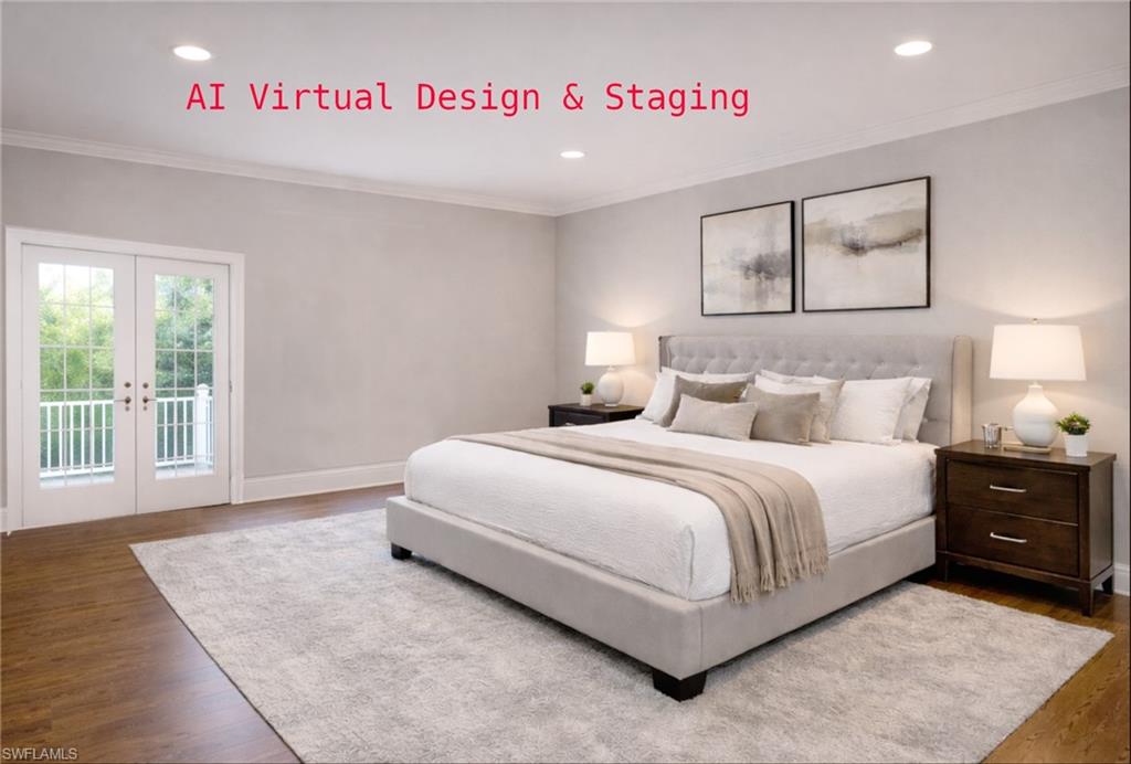102 Siena Way, Unit 1304 Naples, FL 34119 - Photo 11 of 20 Master Bedroom using AI Virtual Design & Staging