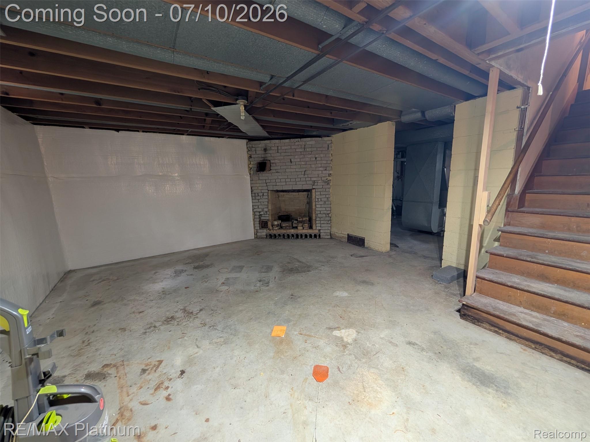 1430 Dauner Road Fenton, MI 48430 - Photo 26 of 41 Basement featuring a brick fireplace