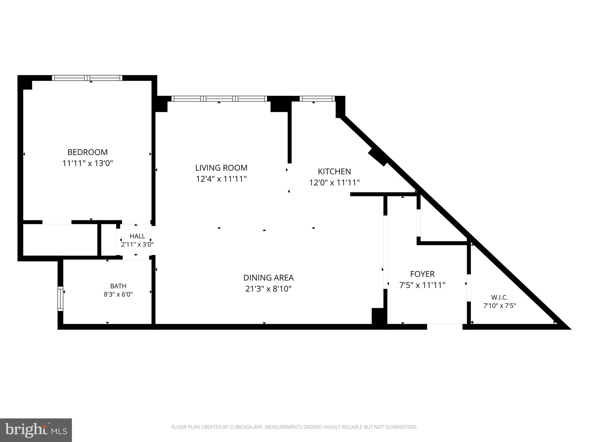 2500 Q Street Northwest, Unit 426 Washington, DC 20007 - Photo 18 of 18 Floorplan of Illustrative Purposes