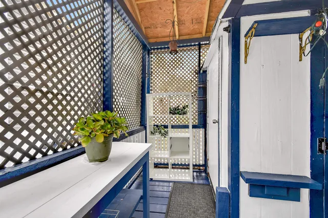 a backyard of a house