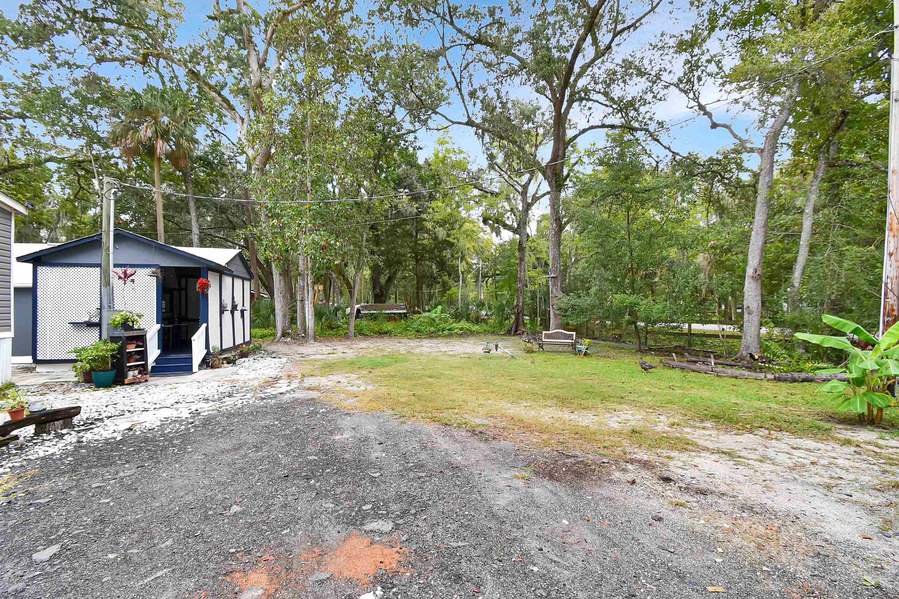 4895 Ave D, Unit B St. Augustine, FL 32095 - Photo 6 of 22 a view of a house with backyard and trees