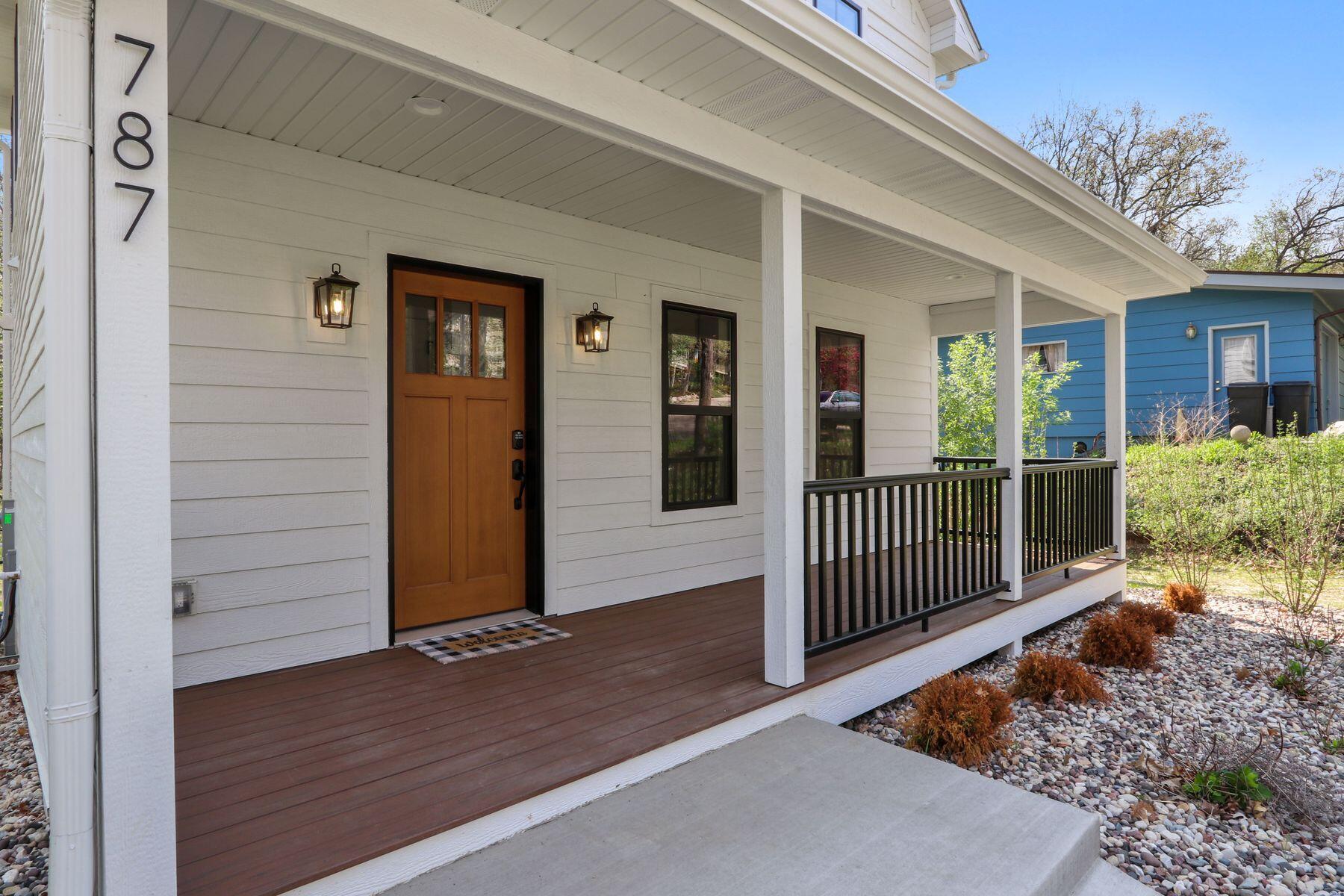 787 Odsila Way Fontana, WI 53125 - Photo 2 of 26 Front Porch Ready for Relaxing