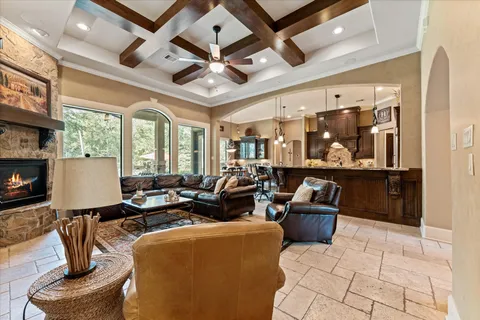 a kitchen that has a lot of cabinets in it