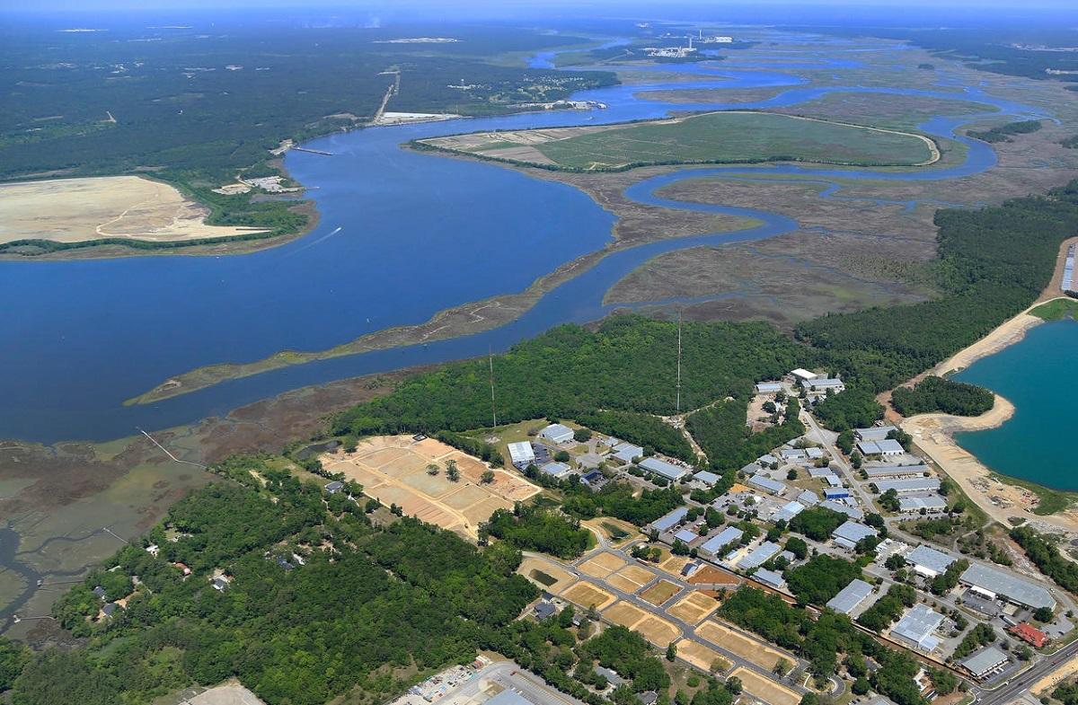 307 Pathfinder Way Charleston, SC 29492 - Photo 28 of 28 The Marshes Aerial with Cooper River