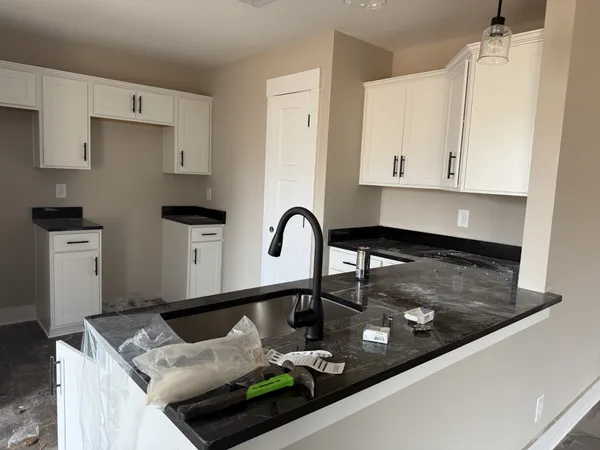 a close view of sink and tap