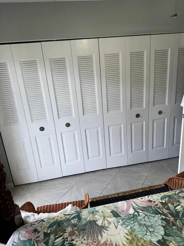 a view of a closet in a bedroom