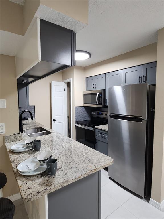 211 Thorntree Place Brandon, FL 33510 - Photo 8 of 16 a kitchen with a refrigerator and a sink