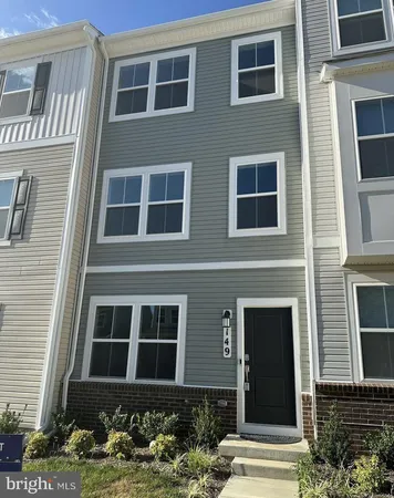 a front view of a building