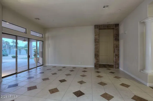 a view of empty room