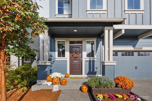 a front view of a house