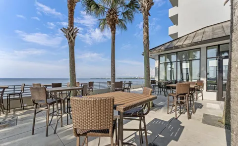 a view of houses with swimming pool