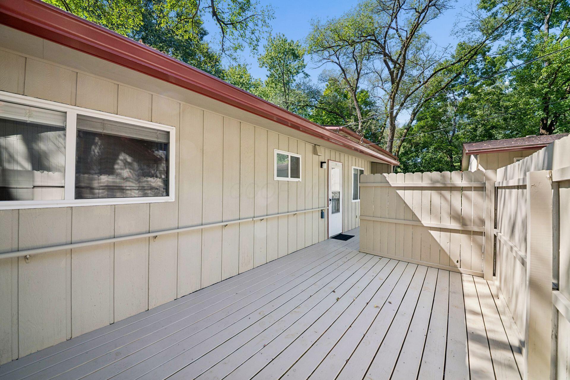 328 Fenway Road, Unit D Columbus, OH 43214 - Photo 6 of 35 Large deck