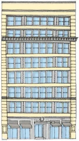 a black and white photo of a big room