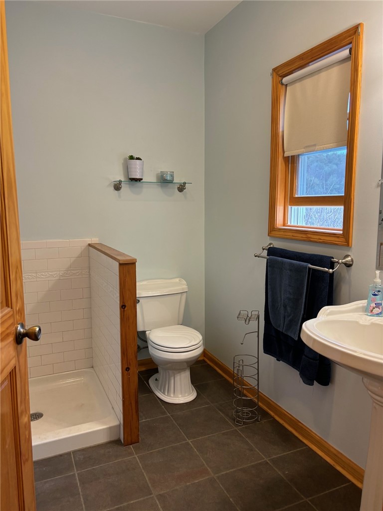 172 Hawks Road Pittsfield, NY 13411 - Photo 9 of 45 Bathroom near back entrance with special shower fo