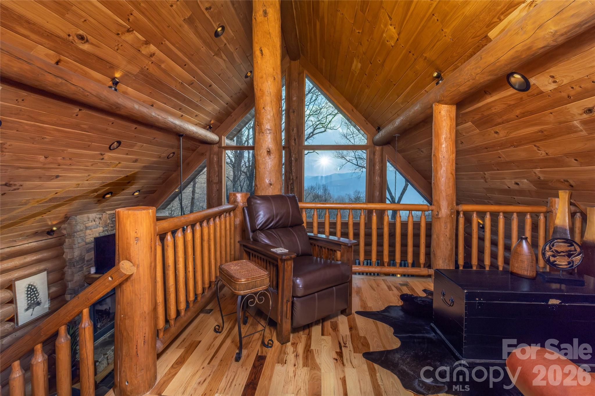 1391 Still Branch Road Sylva, NC 28779 - Photo 26 of 40 a view of balcony with wooden floor