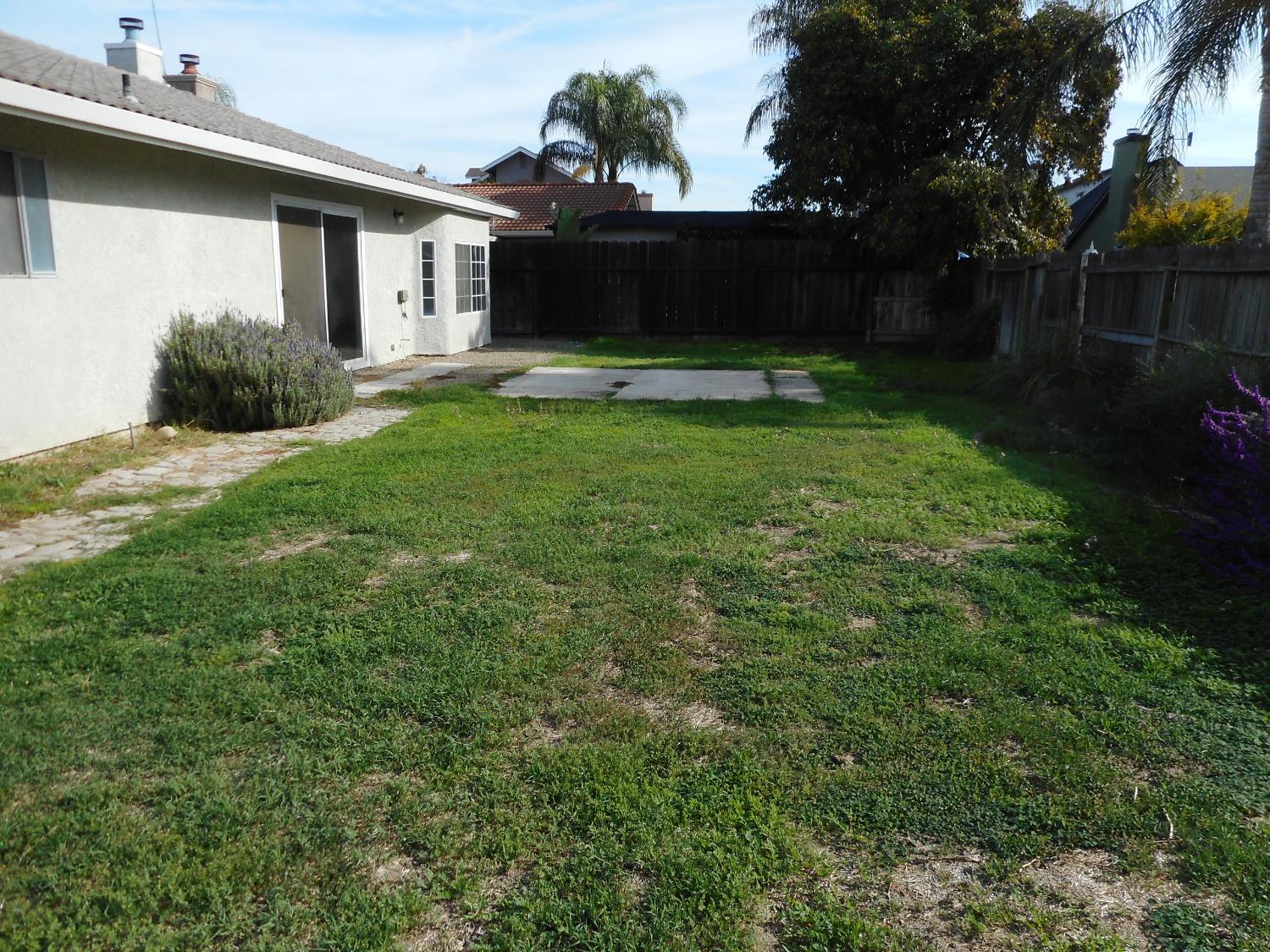 1432 Don Pedro Road Ceres, CA 95307 - Photo 45 of 56 a view of a backyard with plants and a patio