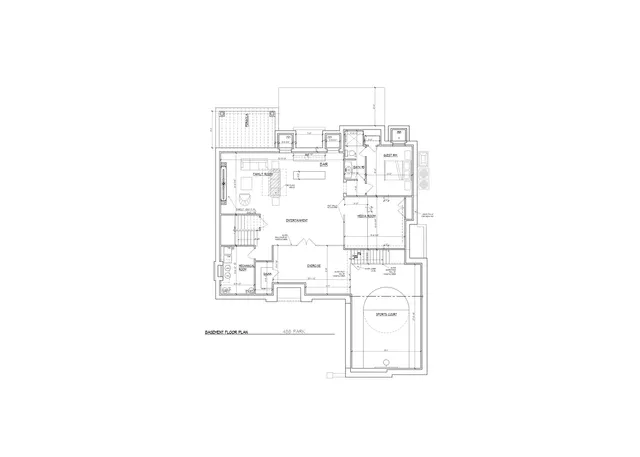 a picture of a bench in a building