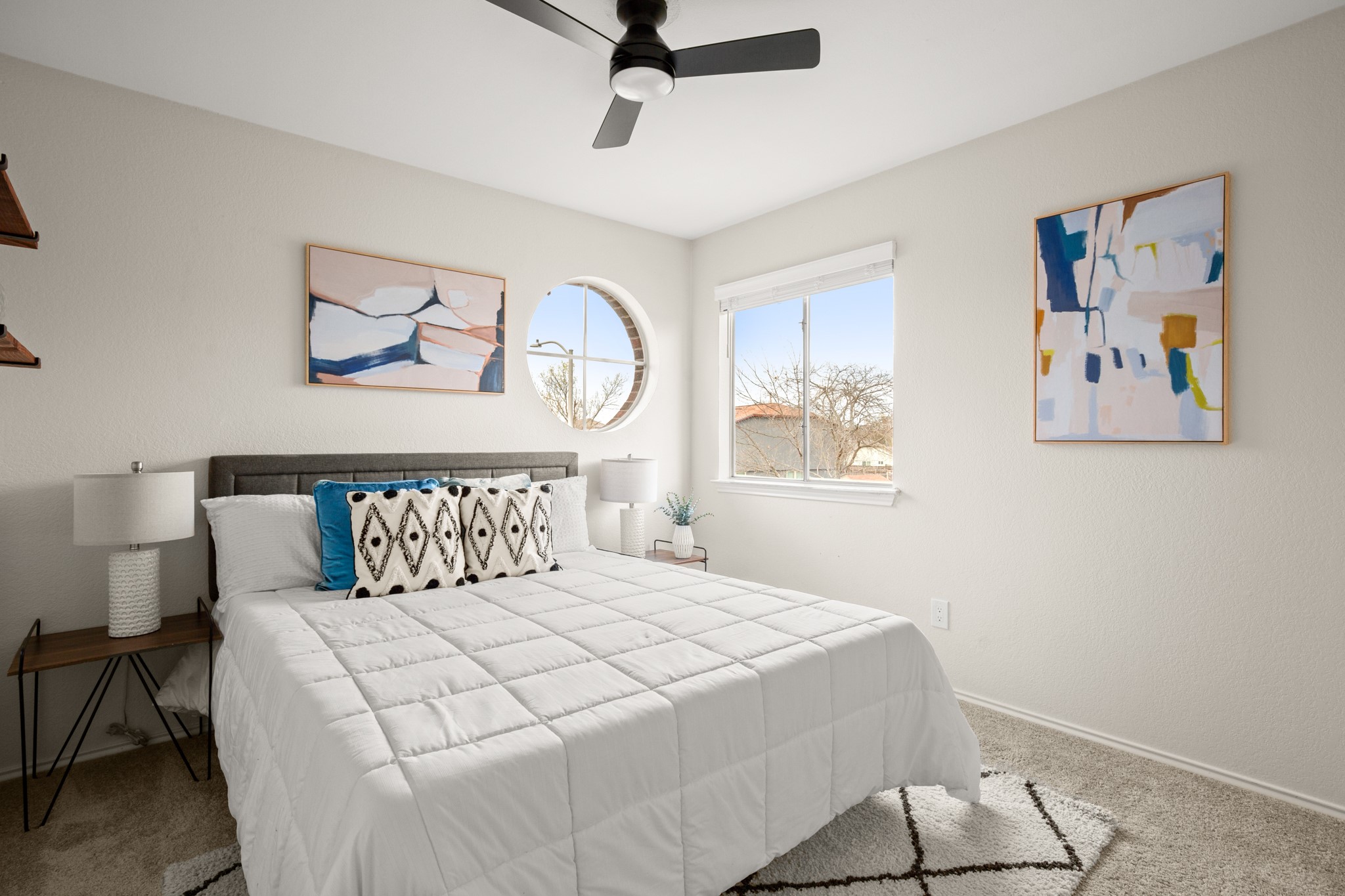 1302 Rambling Trail Cedar Park, TX 78613 - Photo 18 of 26 a bedroom with a large bed and a window