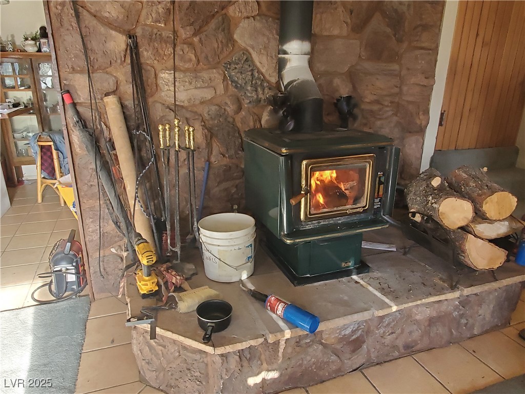 1281 Meadow Lane Pioche, NV 89043 - Photo 3 of 34 Room details featuring a wood stove