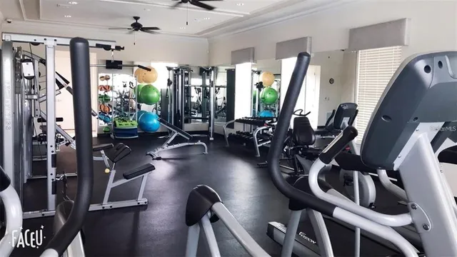 a view of a dinning room with furniture