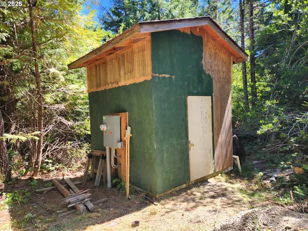 a backyard of a house