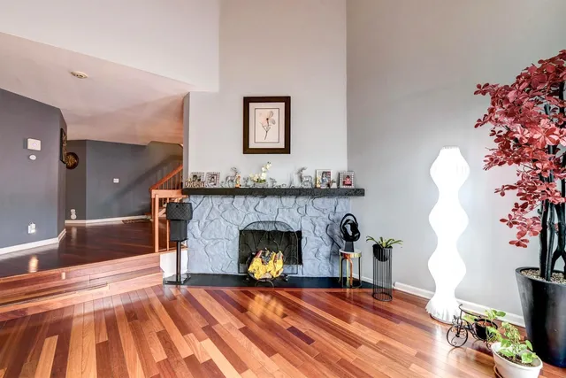 a front view of a house