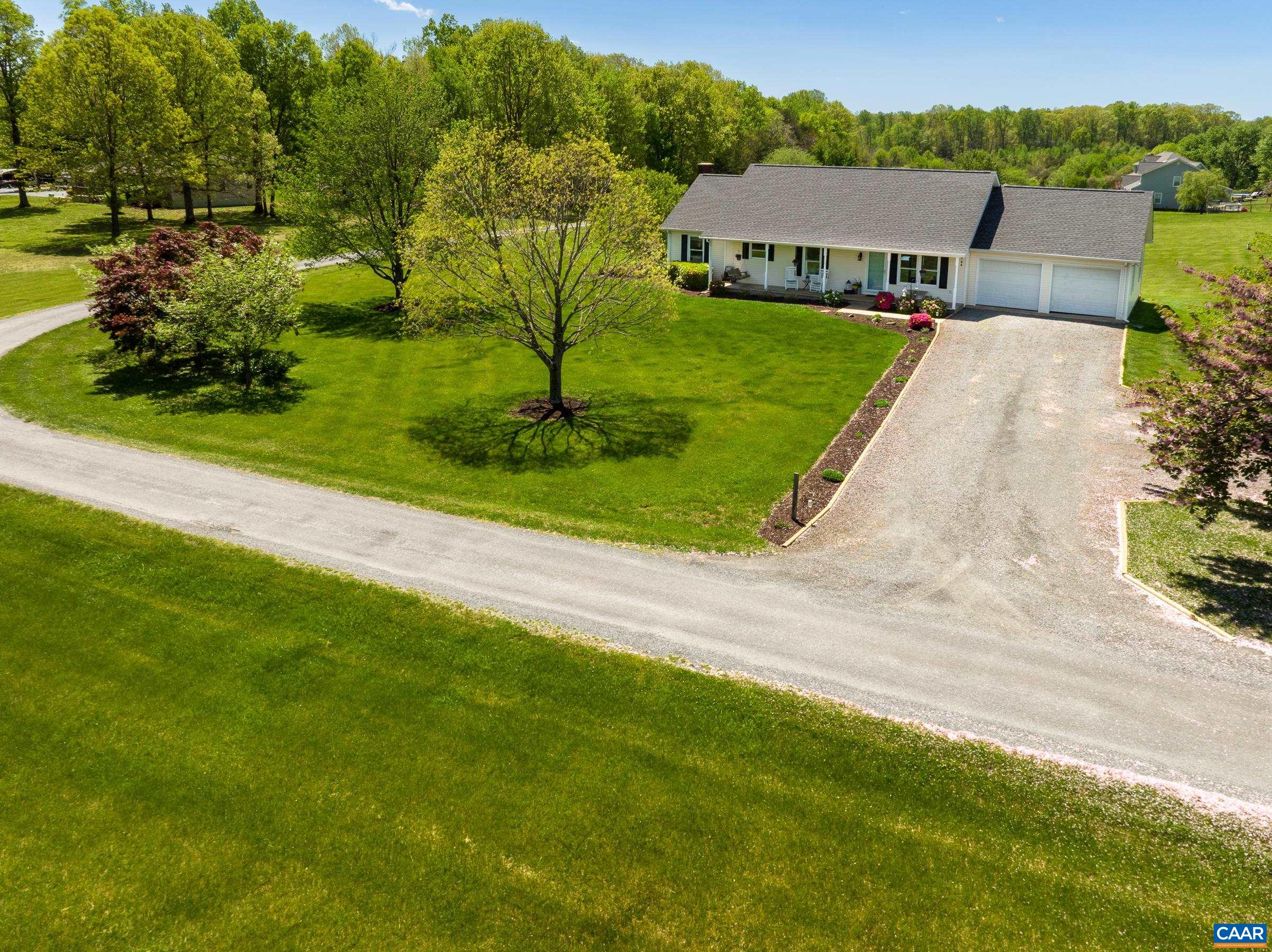 120 Meadowview Lane Ruckersville, VA 22968 - Photo 38 of 53 a aerial view of a house with a garden and yard
