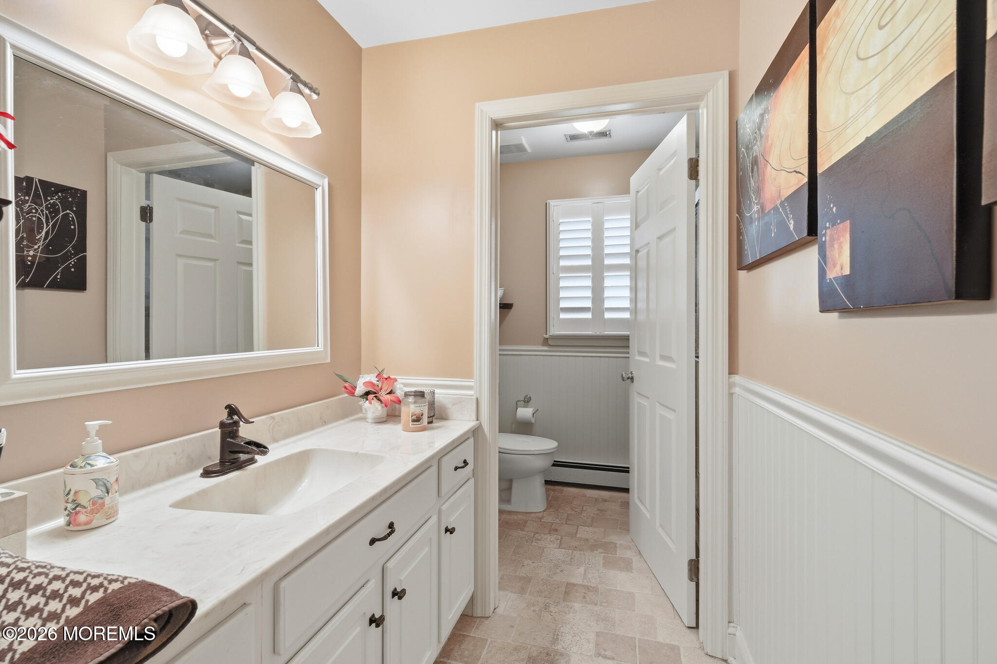 718 Amherst Road Lanoka Harbor, NJ 08734 - Photo 44 of 66 a bathroom with a sink vanity granite and toilet