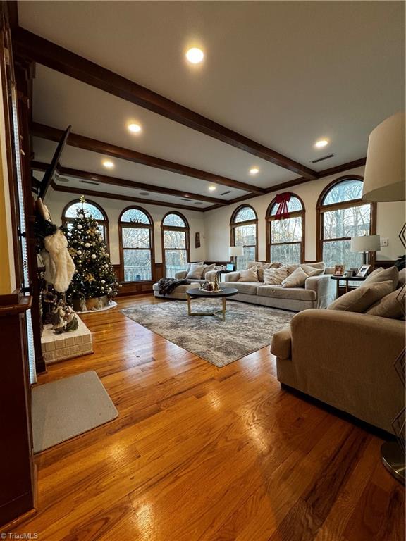 2611 Burke Farm Road Clemmons, NC 27012 - Photo 11 of 24 Living room with serene pond and pool views
